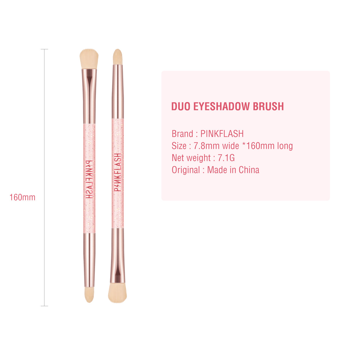 Pinkflash PF-T04 Double Head Eyeshadow Brush #02