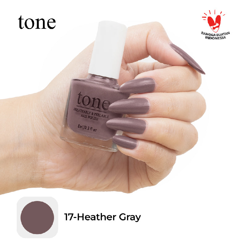 TONE Breathable and Peelable Nail Polish Neutral Palette Series 17