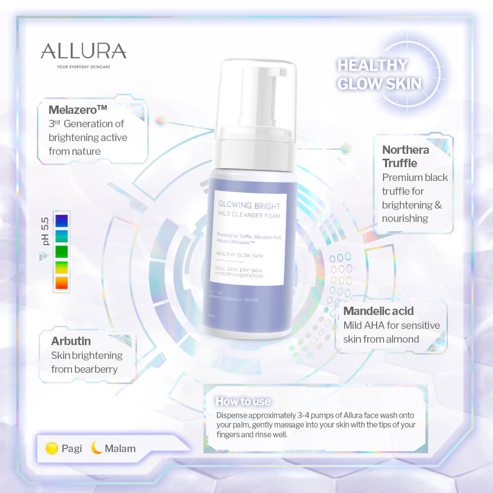 Allura Glowing Bright Mild Cleanser Foam | 100 g