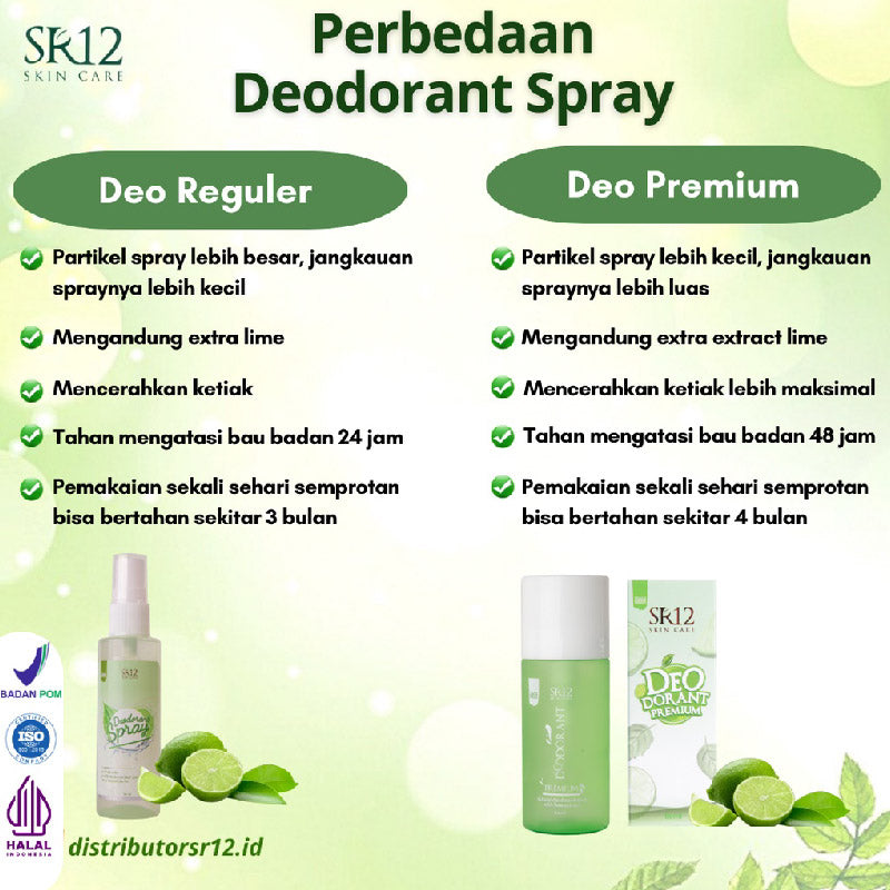 SR12 Deodorant Spray Reguler | 60ml