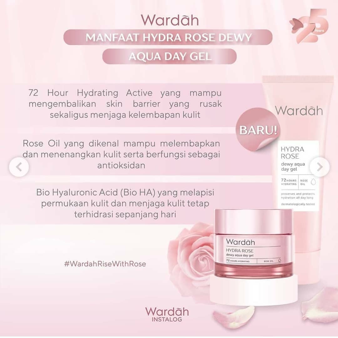 Wardah Hydra Rose Dewy Aqua Day Gel | 40 g