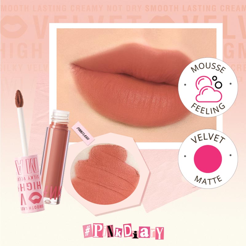 Pinkflash Silky Velvet Lip Cream PF-L04 PK02