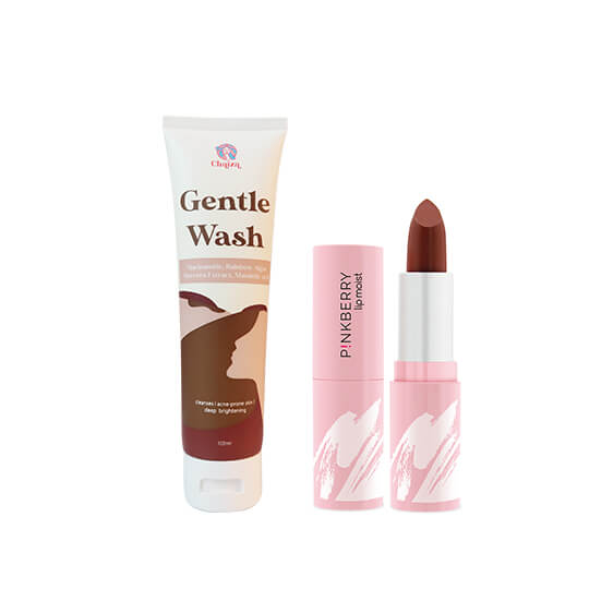 [Combo] Pinkberry Lip Moist Rising Star + Chaiza Gentle Wash