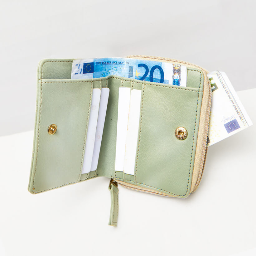 Sophie Martin Gemaya Green Small Wallet