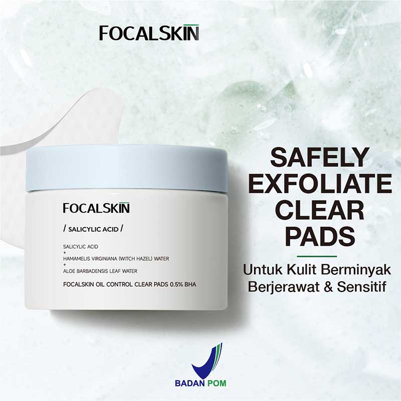 Focalskin Safely Exfoliate Clear Pads 60 Pads