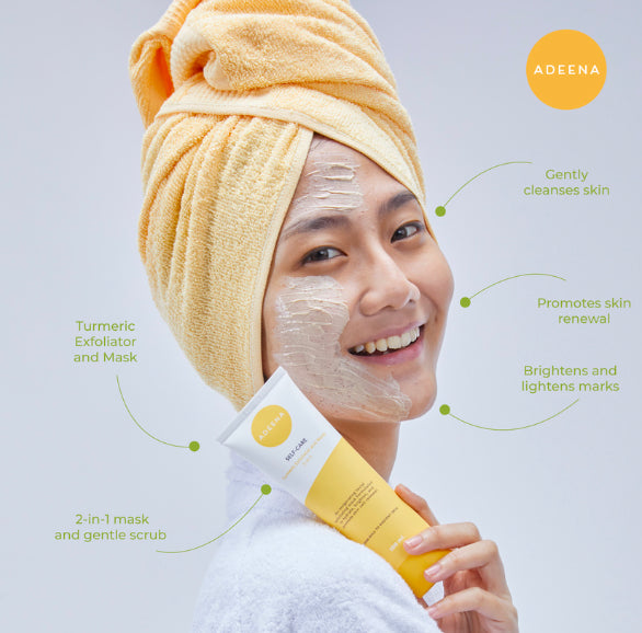 Adeena Turmeric Exfoliator And Mask | 100 ml