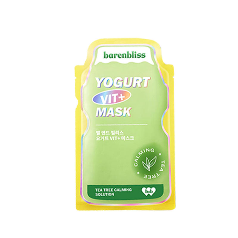 (FREE PRODUCT) Barenbliss Yogurt Vit+ Mask Calming Sheet Mask Korea Essence Serum - TeaTree