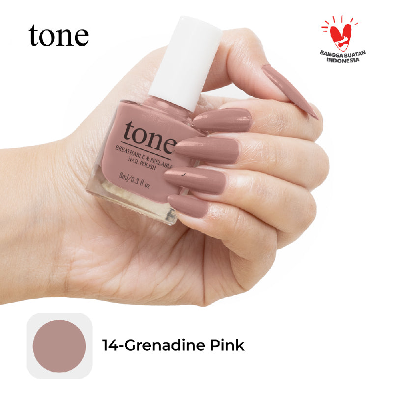 TONE Breathable and Peelable Nail Polish Neutral Palette Series 14