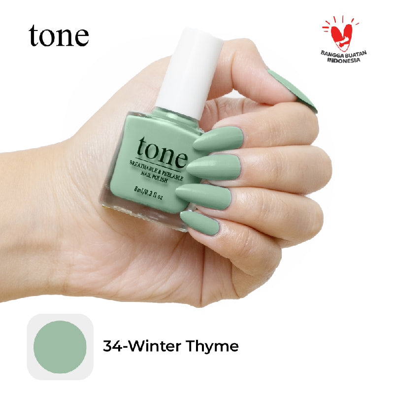 TONE Breathable and Peelable Nail Polish Hello Spring Palette Series 34