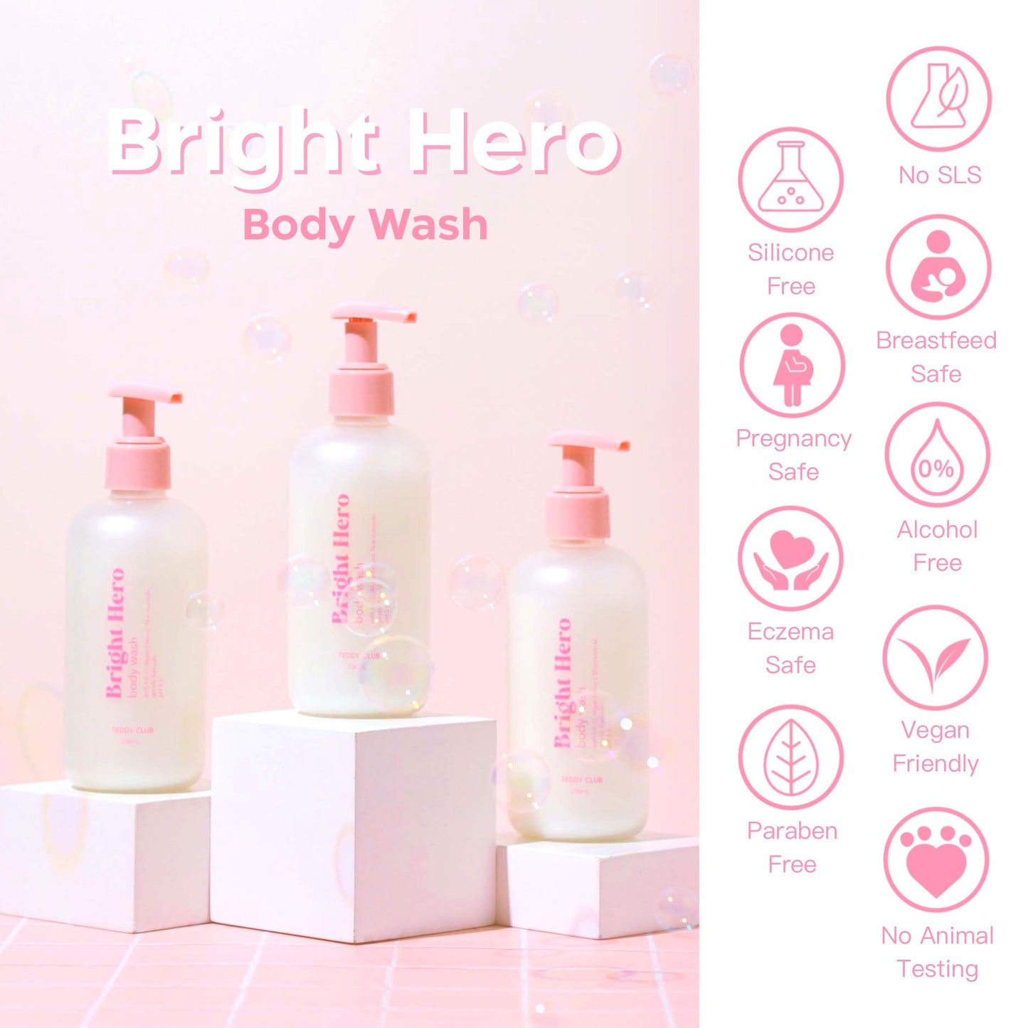 TEDDY CLUBS Bright Hero Body Wash 236ml