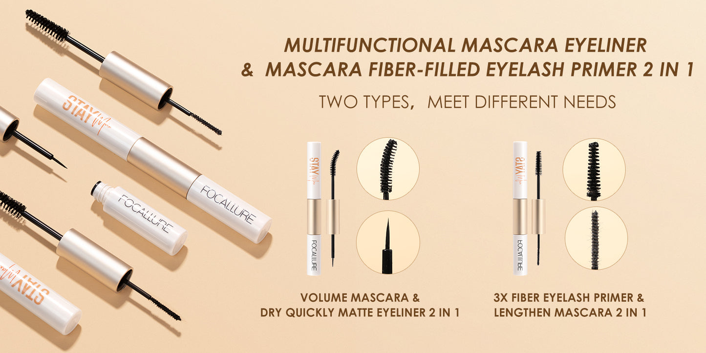 Focallure Waterproof Mascara & Eyeliner 2In1 FA160 #1