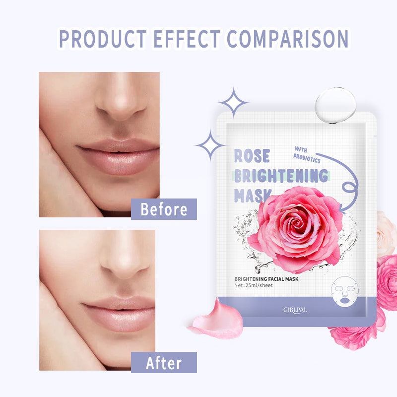 Girlpal Rose Brightening Face Sheet Mask