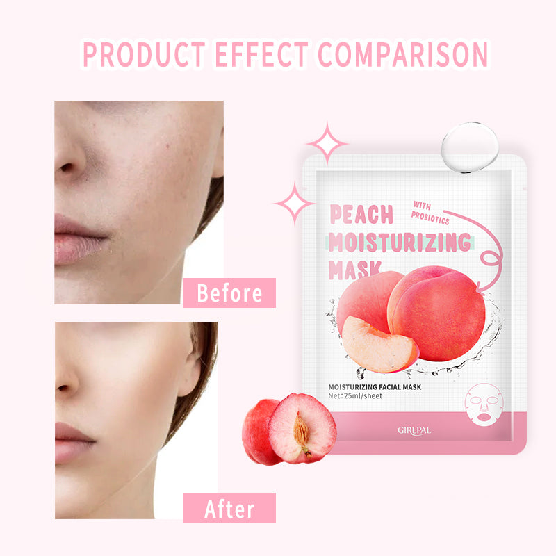 Girlpal Peach Moisturizing Face Sheet Mask