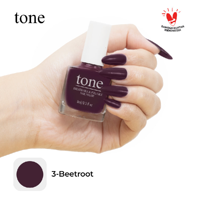 TONE Breathable and Peelable Nail Polish Neutral Palette Series 3