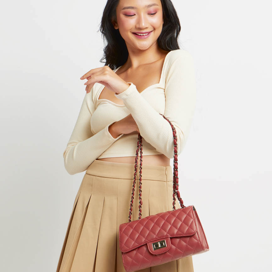 Sophie Martin Zoe Maroon Bag