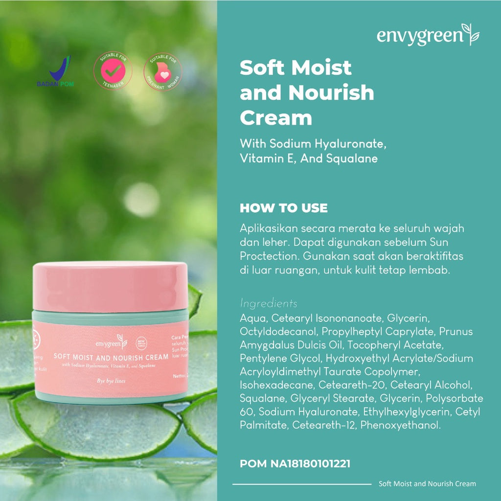 Envygreen Soft Moist And Nourish Cream | 5 g