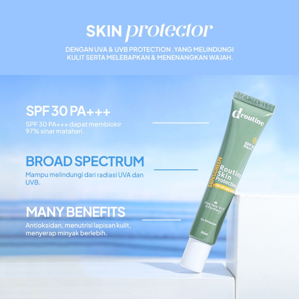 Deroutine Sunscreen Routine Skin Protection | 30 ml