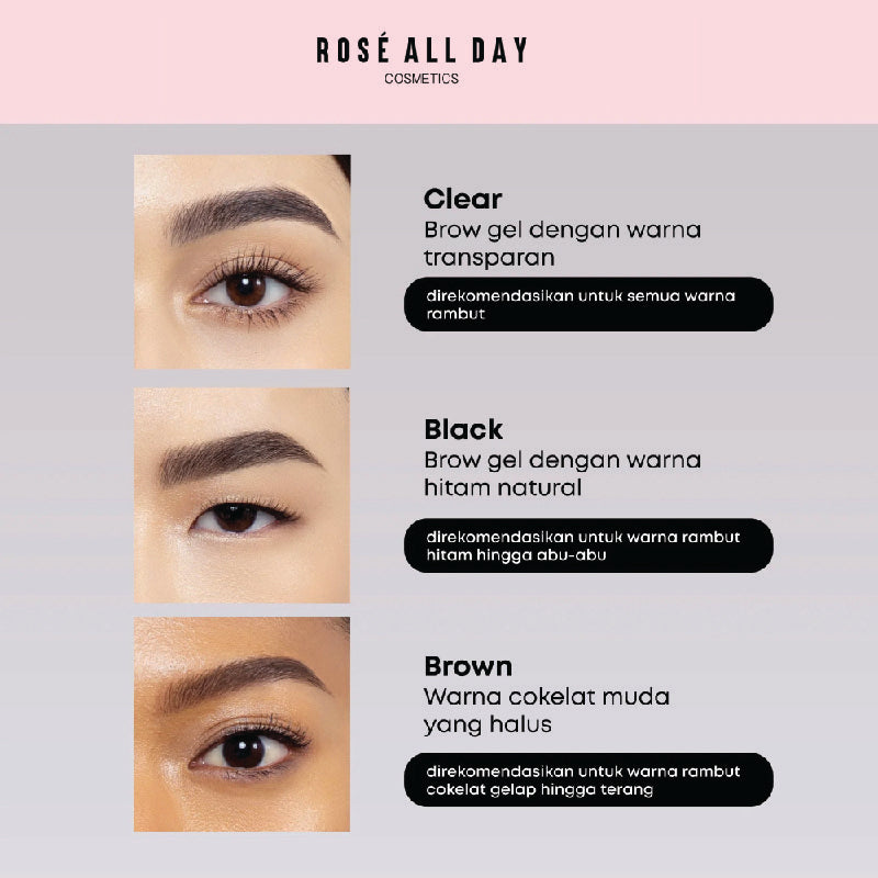 ROSE ALL DAY [NEW] Brow Fix Gel - Clear | 3 gr