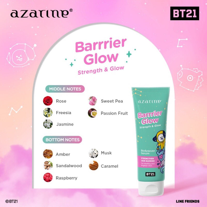 Azarine BT21 Body Lotion Serum Barrier Glow | 100 ml