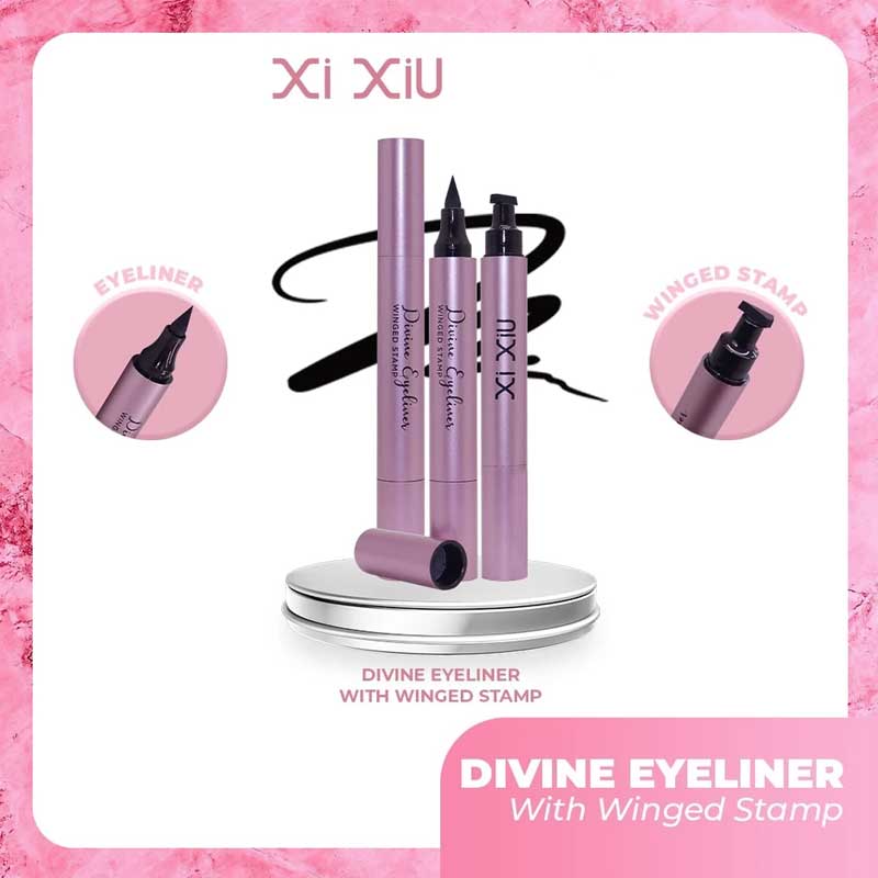 Xi Xiu Divine Liquid Eyeliner Pen Waterproof Black With Stamp | 4 ml