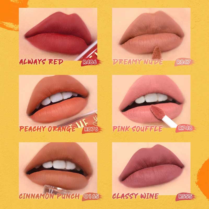 Dazzle Me Velvet Matte Lip Cream - Peachy Orange