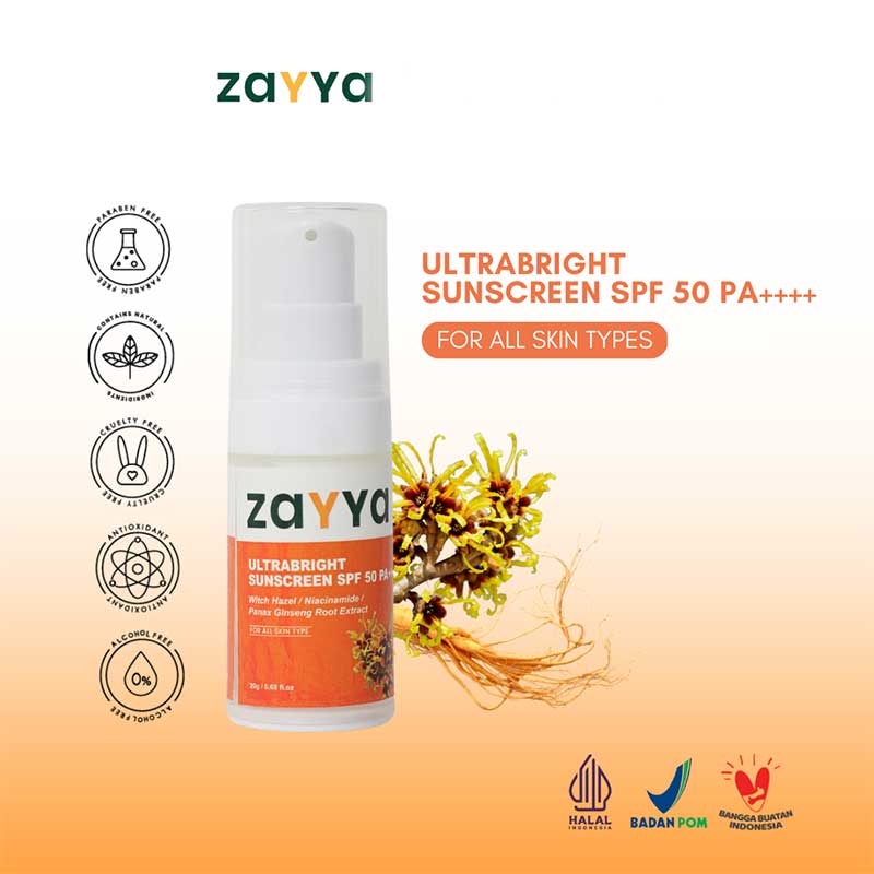 Zayya Ultrabright Sunscreen SPF 50 PA++ | 20 g