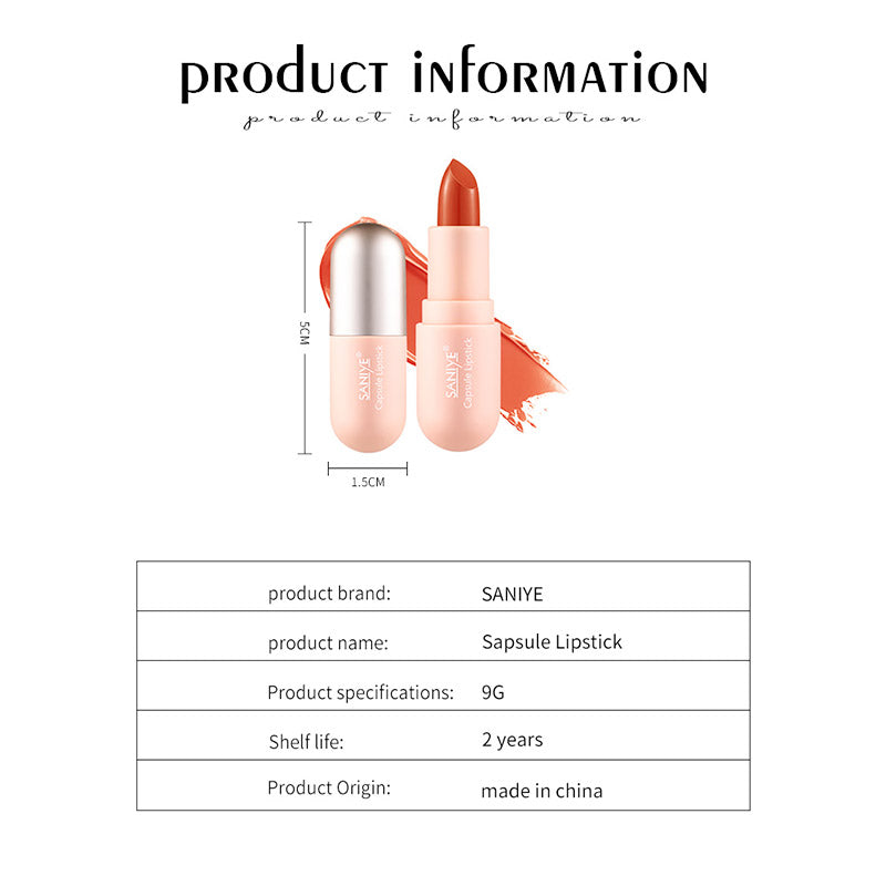 SANIYE Golden Smooth Capsule Lipstick K1139 5#