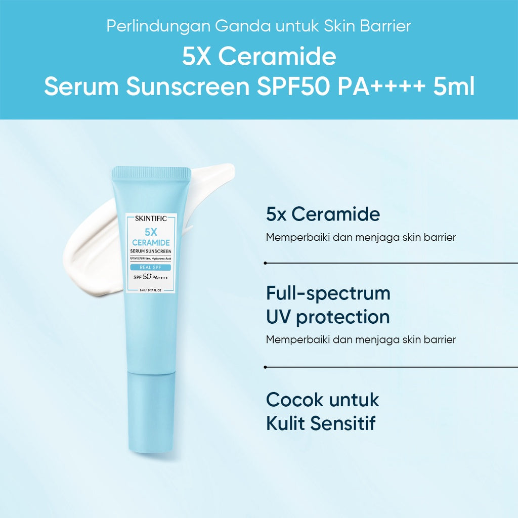 SKINTIFIC-5X Ceramide Serum Sunscreen | 5ml