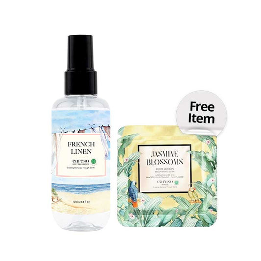 [Combo] Careso Body Fragrance - French Linen | 100 ml + Free Careso Body Lotion Jasmine Blossom