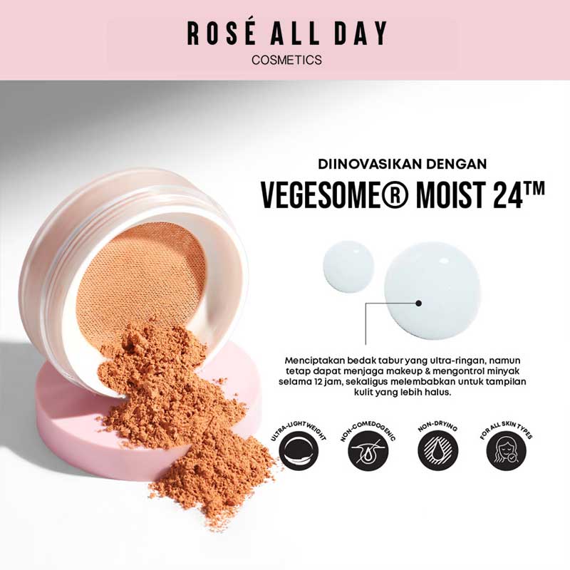 ROSE ALL DAY The Realest Lightweight Loose Powder - Medium