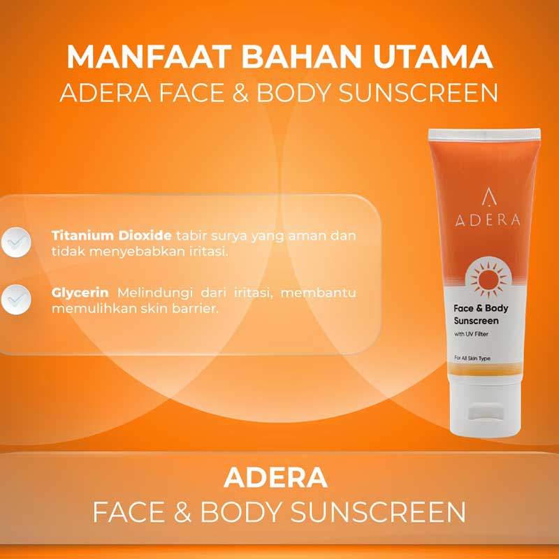 Adera Daily Face & Body Sunscreen 1pcs| 60ml