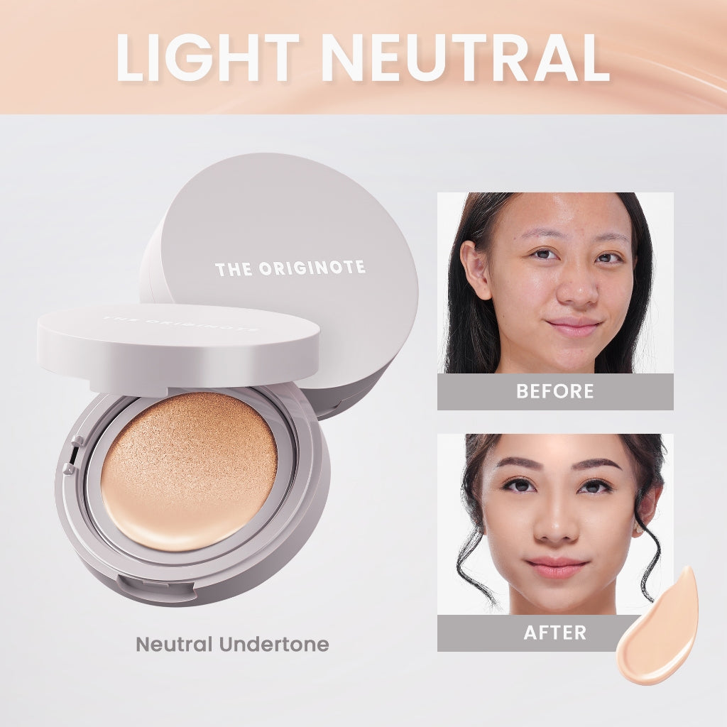 The Originote High Cover Serum Cushion - Light Neutral