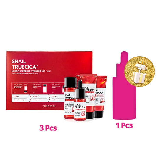 [Combo 3+1] Some By Mi Snail True Cica Miracle Repair Starter Kit Free Mystery Box