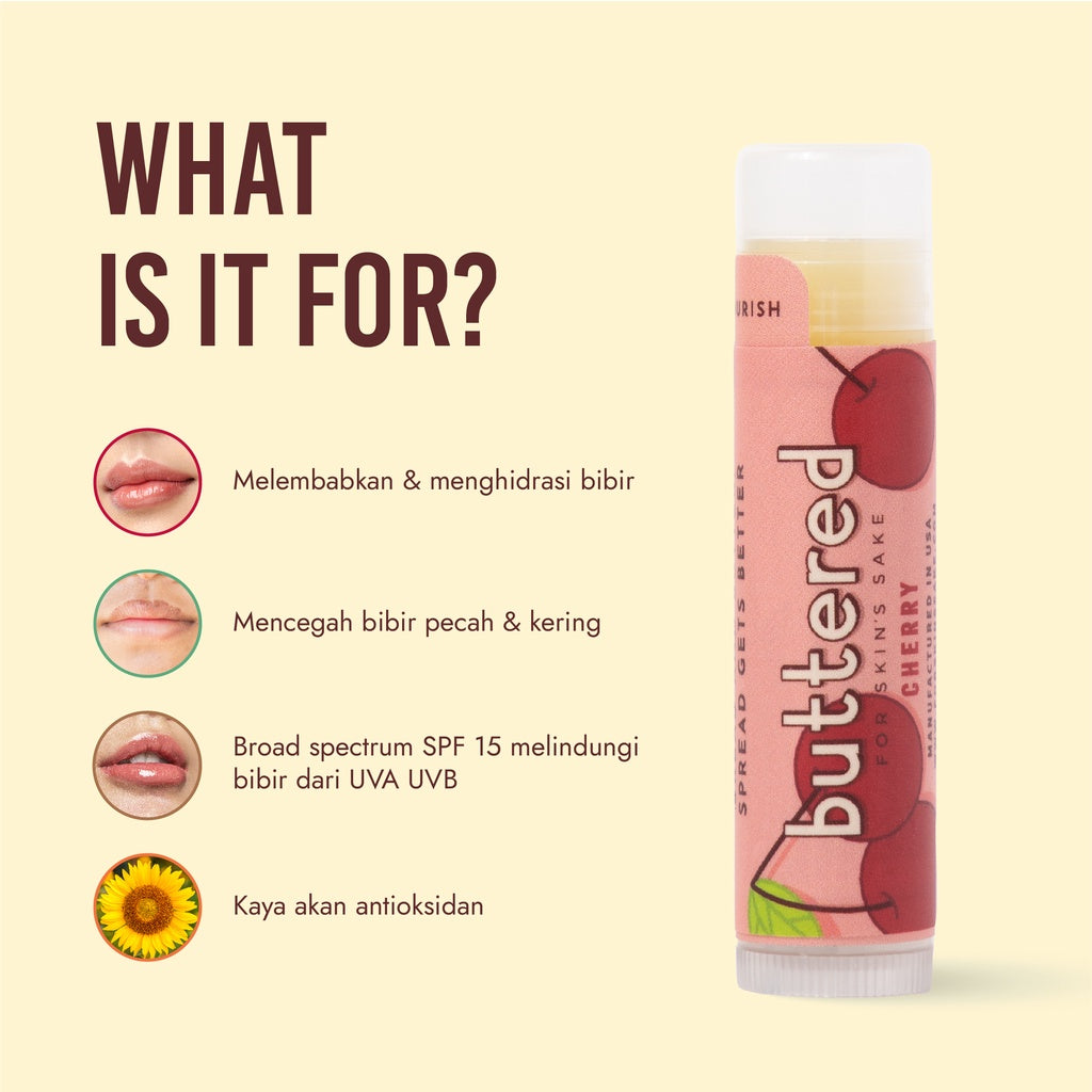 Buttered Premium Lip Balm SPF 15 - Unscented