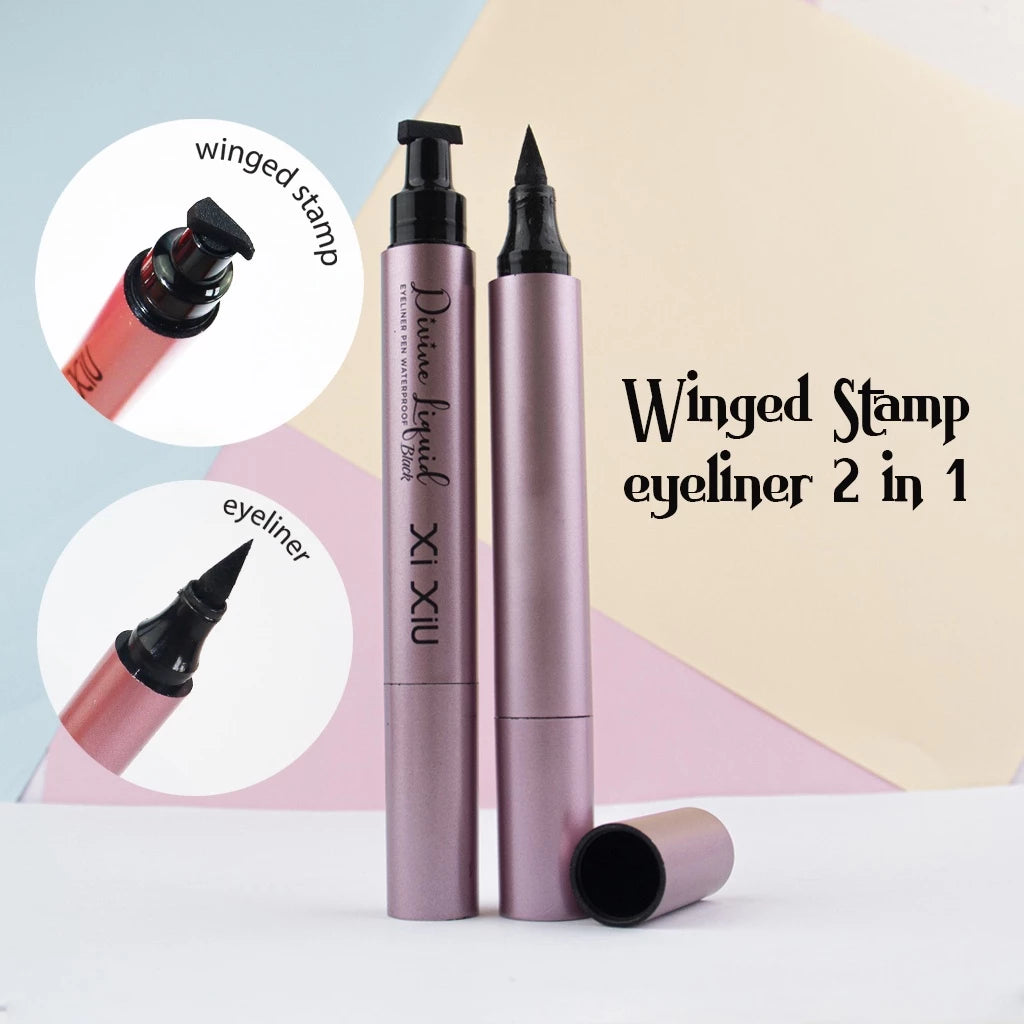 Xi Xiu Divine Liquid Eyeliner Pen Waterproof Black With Stamp | 4 ml