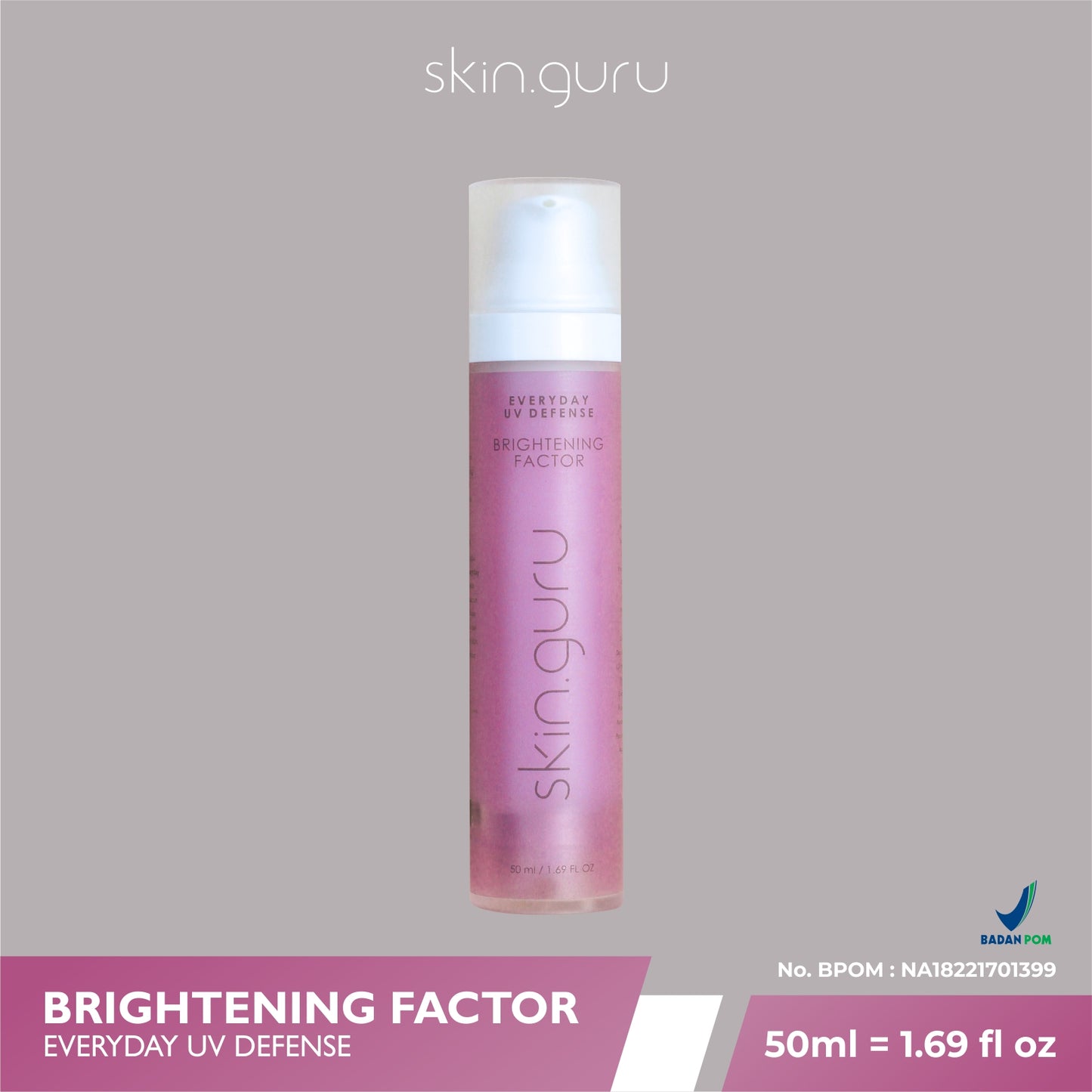 Skin.guru Brightening Factor Everyday UV Defence | 50 ml