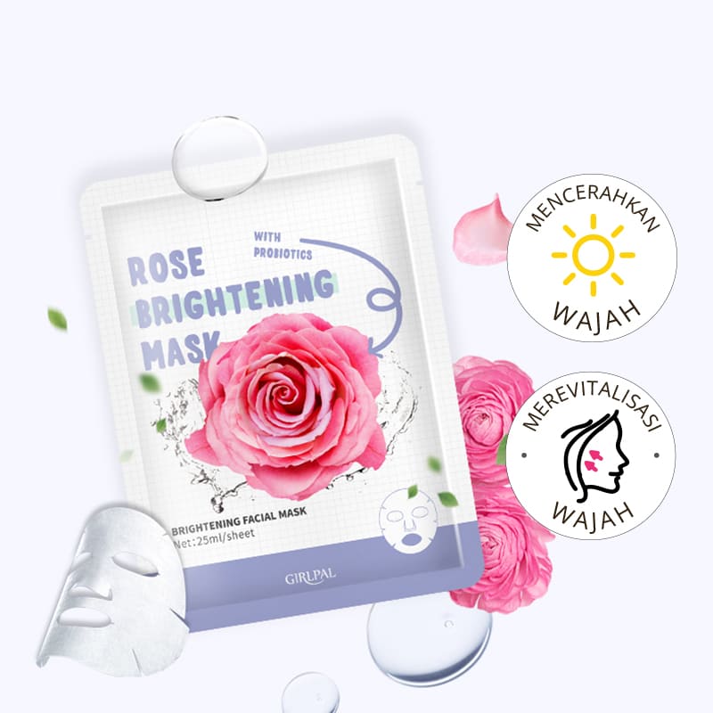 Girlpal Rose Brightening Face Sheet Mask