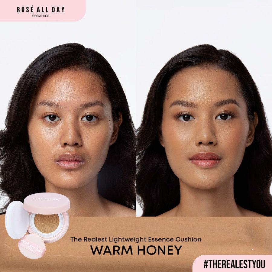 ROSE ALL DAY The Realest Lightweight Essence Cushion - Warm Honey