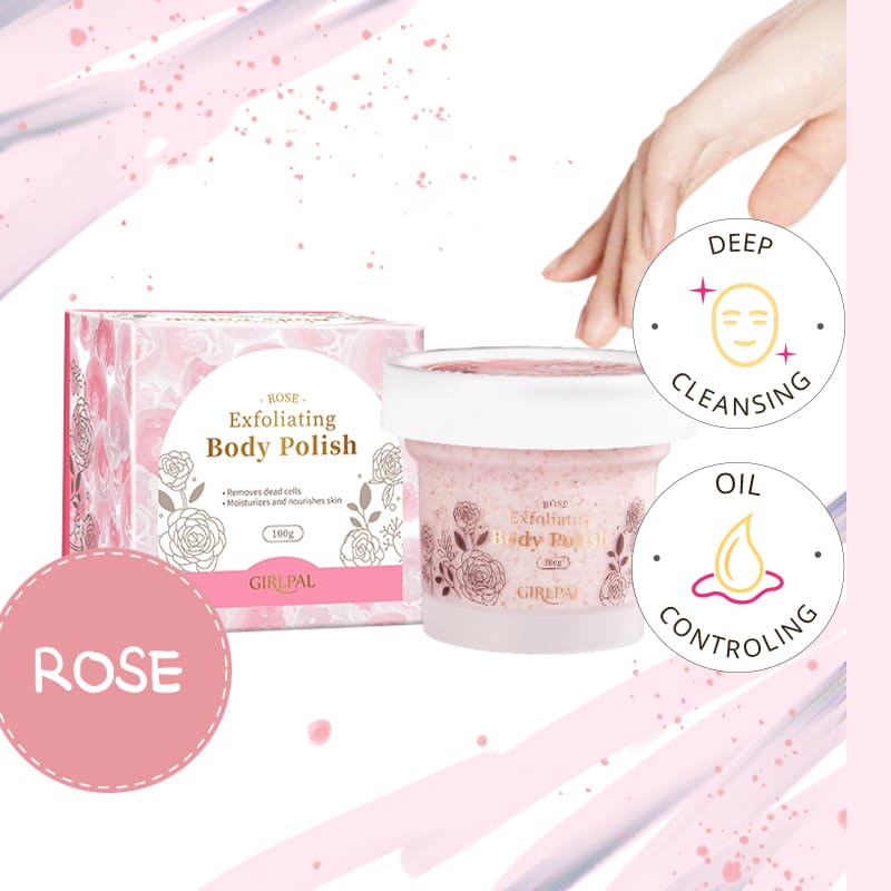 Girlpal Rose Whitening Body Scrub | 100 g