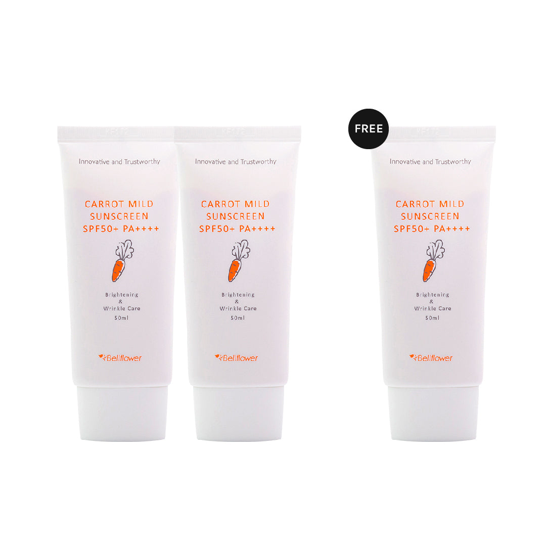 [Combo 2+1] Bellflower Carrot Mild Sunscreen (50 ml)