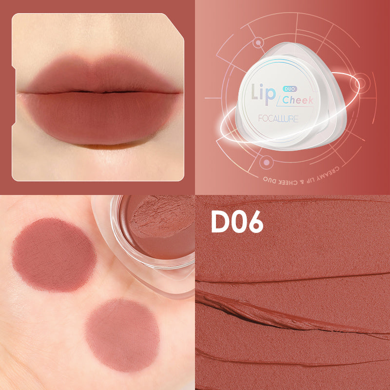 Focallure Creamy Lip & Cheek Duo FA266 #D06