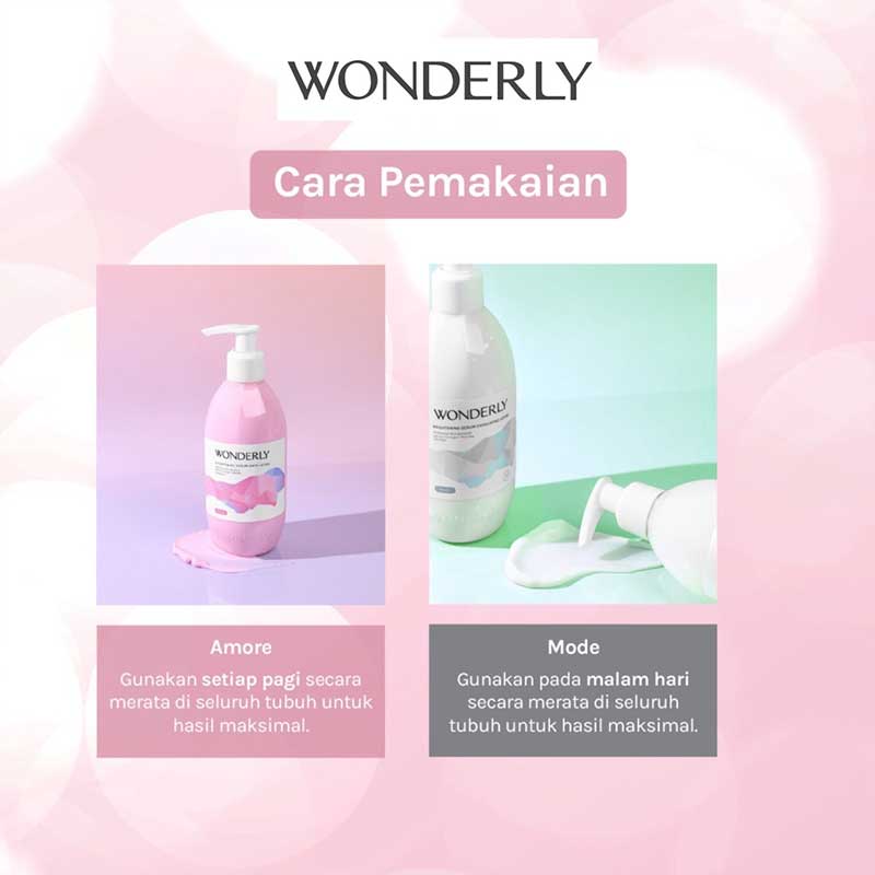 Wonderly Brightening Serum Body Lotion Amore