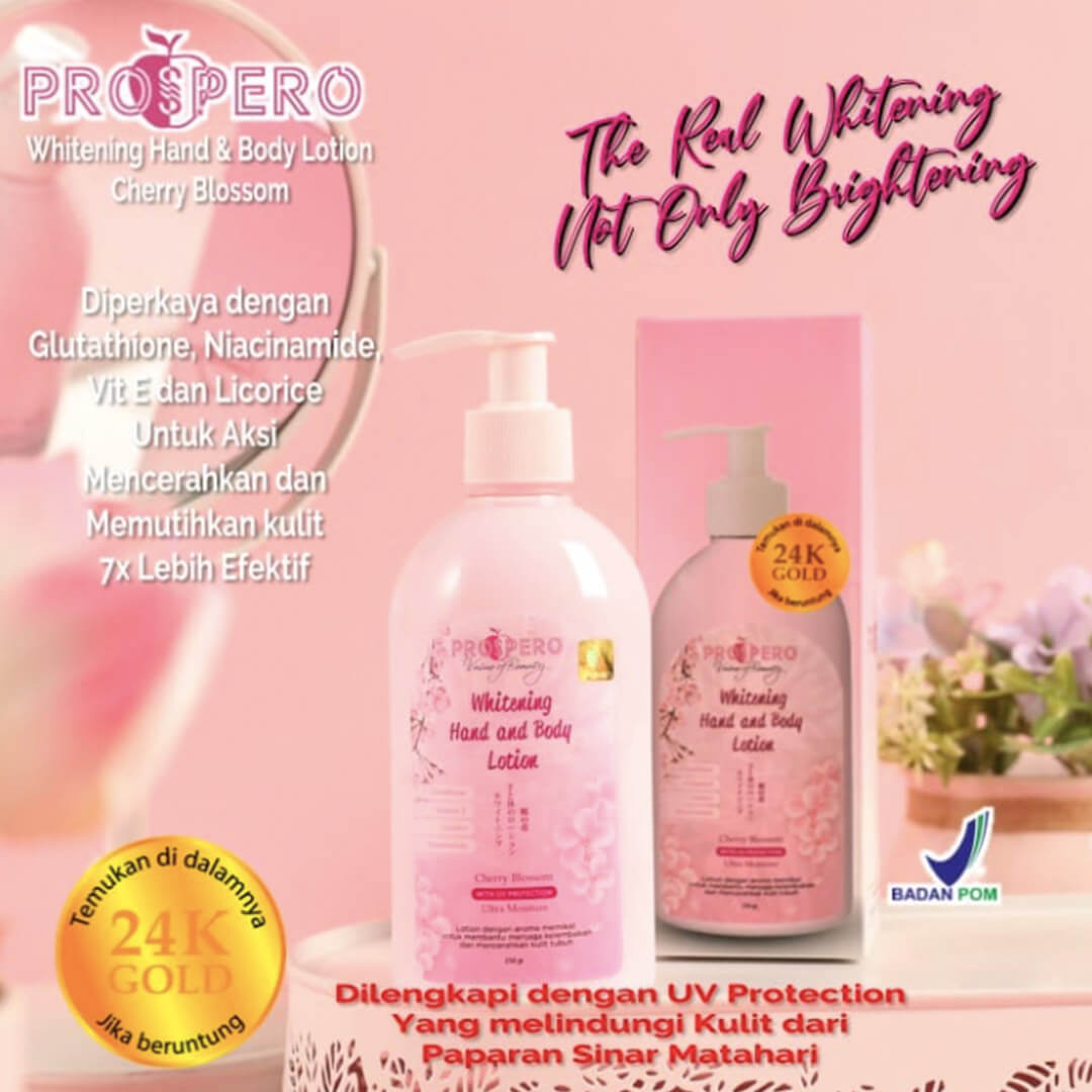 Prospero Whitening Hand & Body Lotion Cherry Blossom | 250 ml