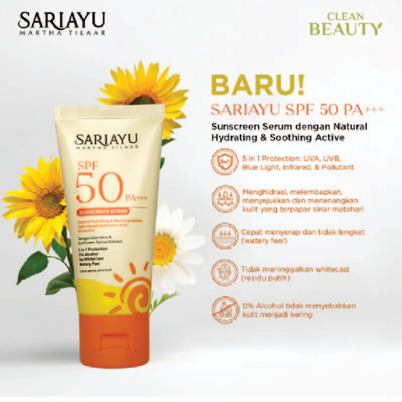 SARIAYU SPF 50 PA +++ SUNSCREEN SERUM | 30g