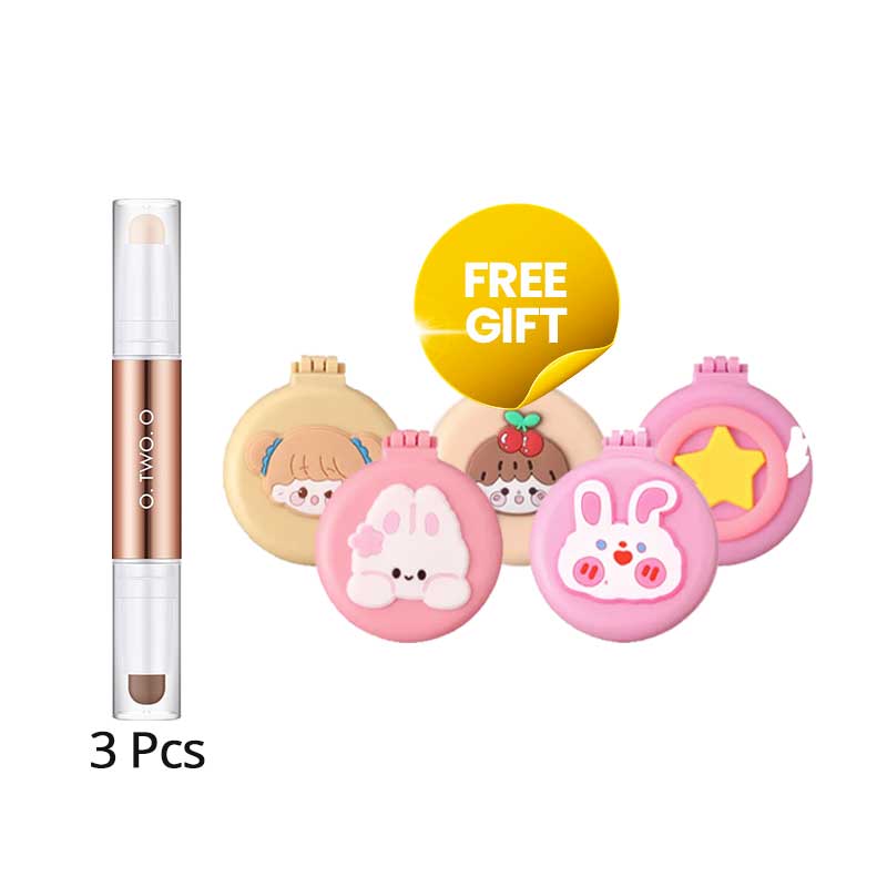 COMBO 3+1 O.Two.O Makeup Magic Higlight Countour 02 | 10 ml FREE 2 in 1 Comb & Mirror