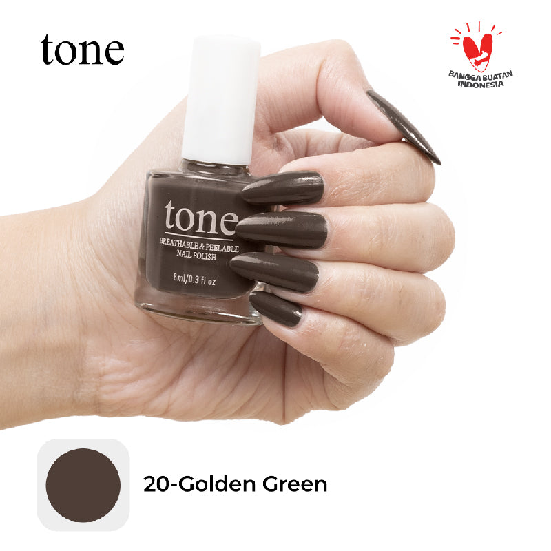 TONE Breathable and Peelable Nail Polish Neutral Palette Series 20