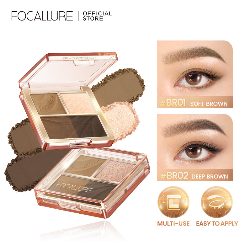 FOCALLURE 4 PAN EYESHADOW PALETTE FA314 BR02