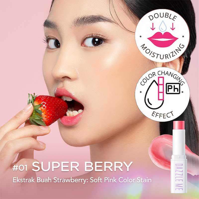 Dazzle Me Fruit Justice Lip Balm 01 Super Berry