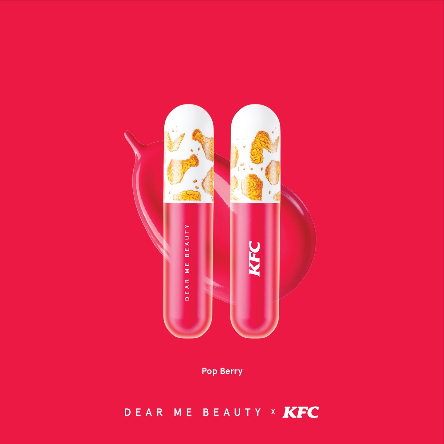 Dear Me Beauty X KFC Lip Tint Pop Berry