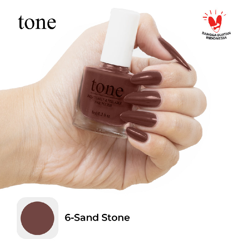 TONE Breathable and Peelable Nail Polish Neutral Palette Series 6